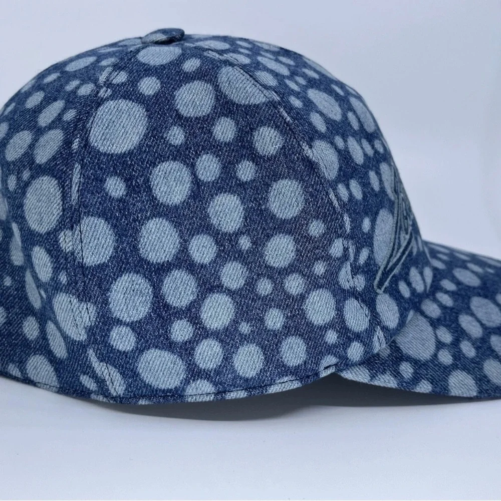 New Condition: Louis Vuitton x Yayoi Kusama Denim Cap with Dot Pattern - Picture 4 of 16